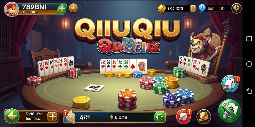 Gameplay seru dalam 789BNI QiuQiu.