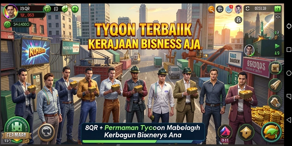 Tangkapan layar menampilkan gameplay seru dari 8QR.