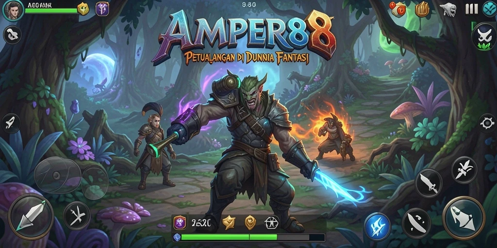Tampilan gameplay seru dari AMPER88 yang penuh petualangan.