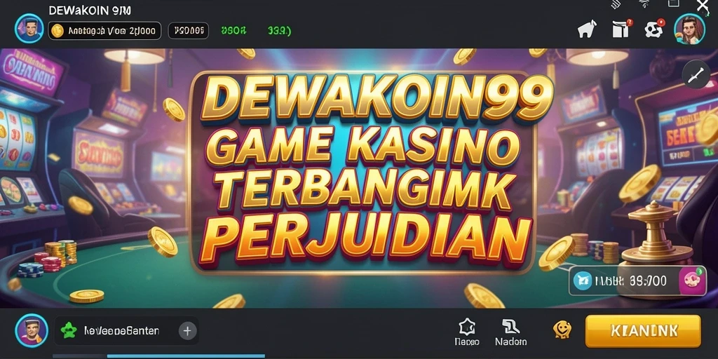 Gameplay seru DEWAKOIN99 menampilkan berbagai permainan Kasino.
