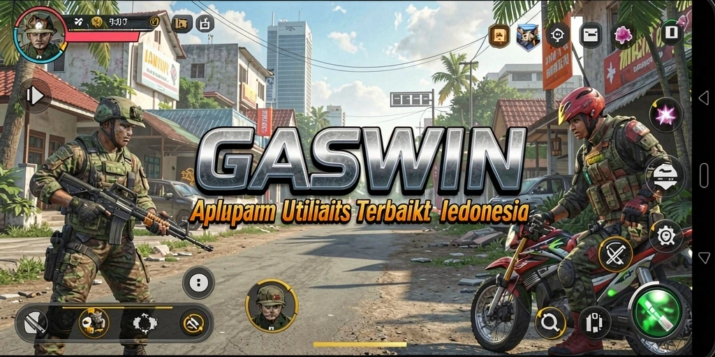 Tampilan antarmuka GASWIN yang ramah pengguna dan efisien.