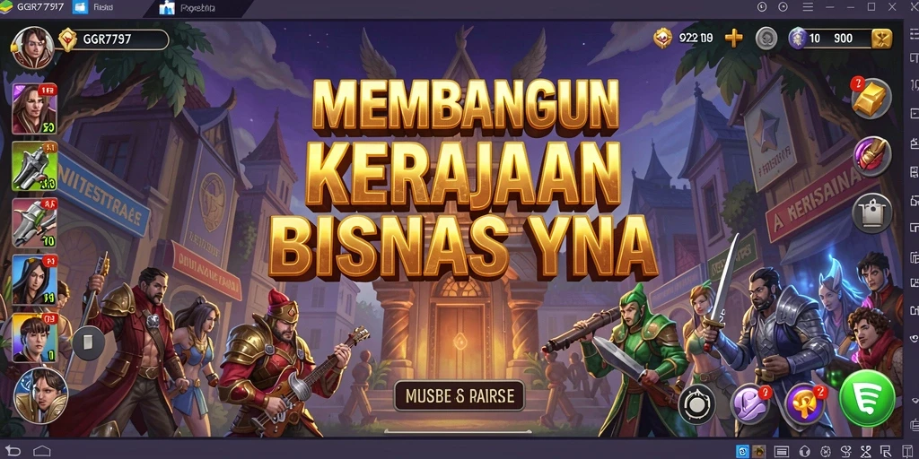 Tampilan gameplay seru di GGR7777 dengan tantangan dan membangun bisnis.