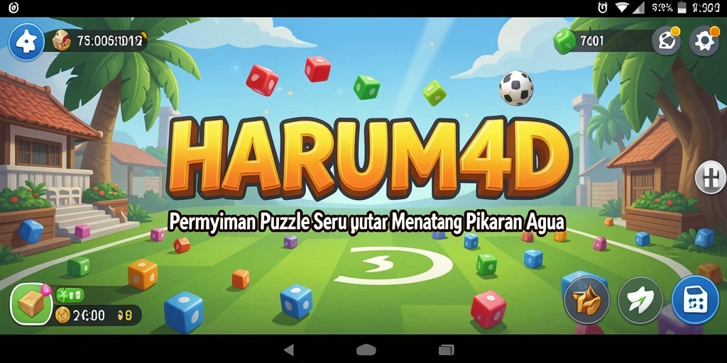 Tampilan menarik dari gameplay Puzzle HARUM4D yang seru.