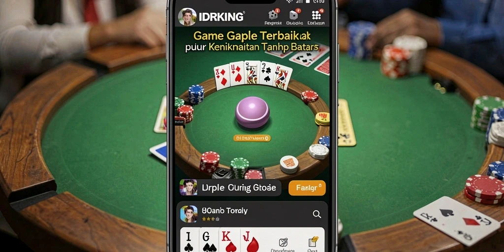 Tampilan gameplay seru dari permainan Gaple IDRKING.