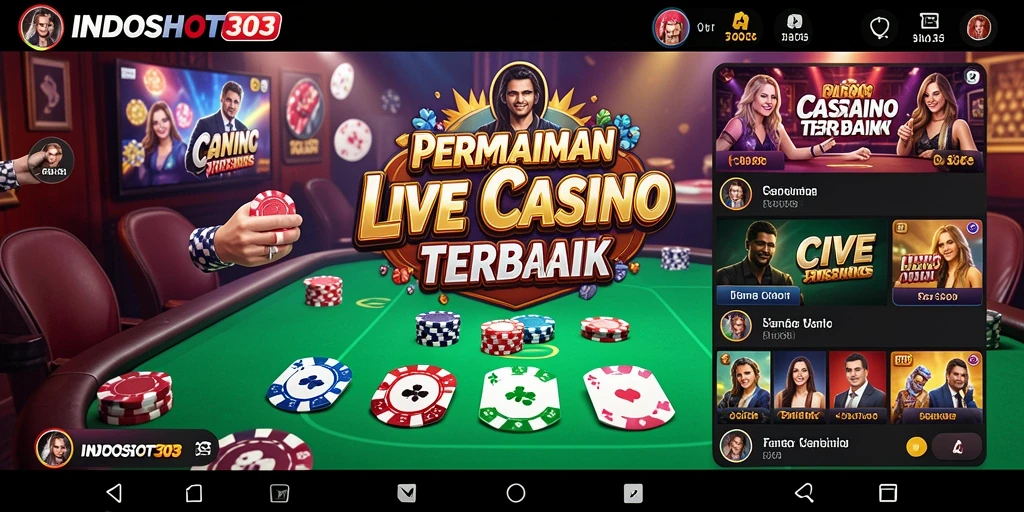 Gameplay Live Casino di INDOSLOT303 yang mengasyikkan dan interaktif.