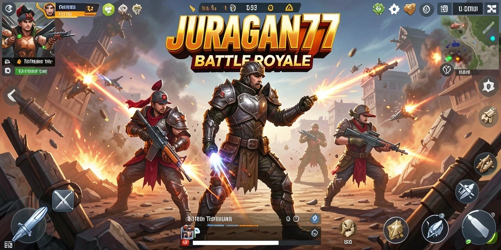 Tampilan menarik saat pemain beraksi dalam mode Battle Royale.