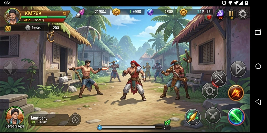 Tangkapan layar menunjukkan gameplay seru dan interaktif KM789.