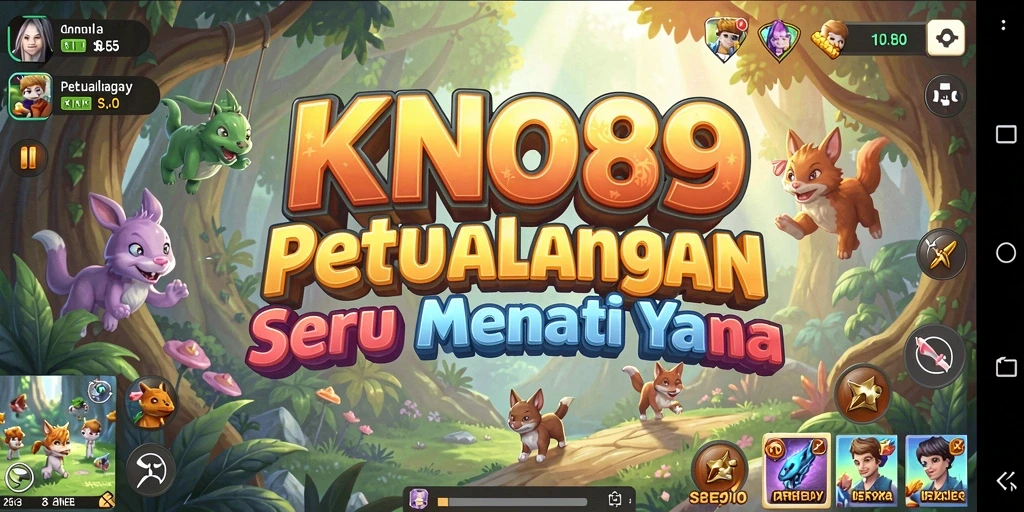 Screenshot utama KNO89 menampilkan gameplay petualangan yang seru dan mendebarkan.