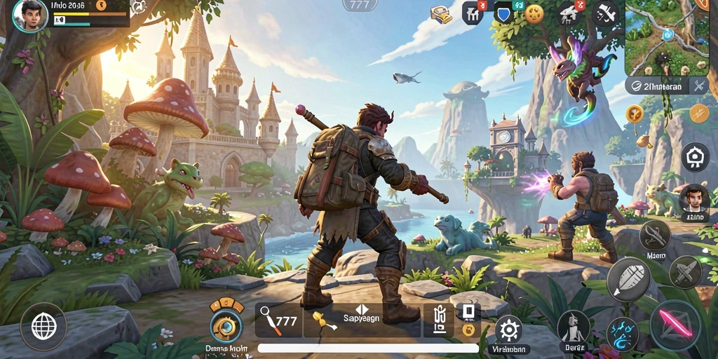 Tampilan gameplay L777 yang menakjubkan di dunia terbuka.