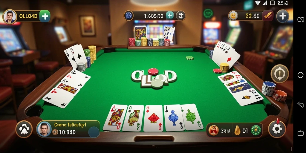 Tangkapan layar gameplay OLLO4D menampilkan serunya bermain Gaple.