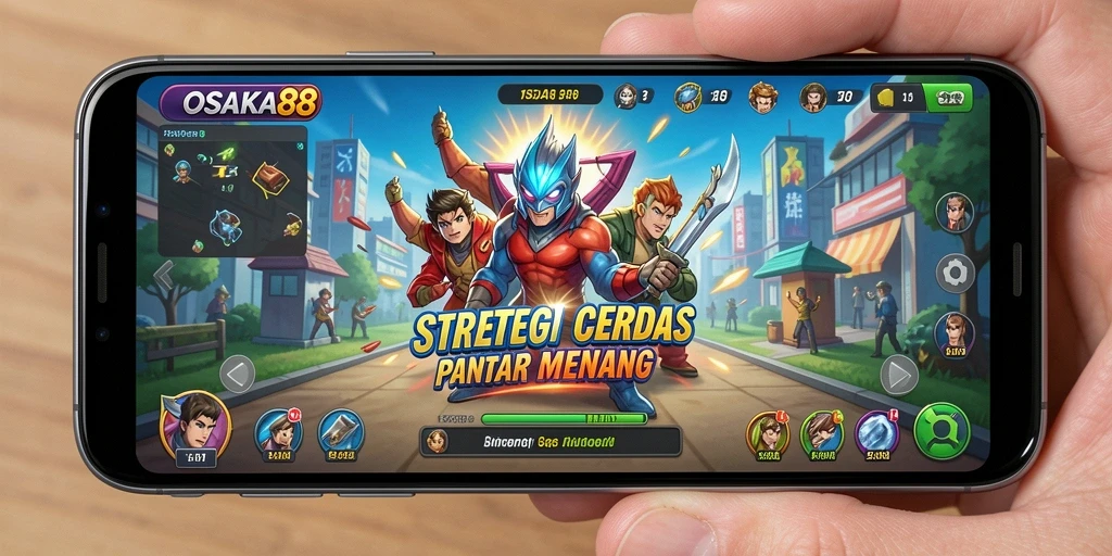 Tampilan utama gameplay OSAKA88 menunjukkan strategi yang mendalam dan pilihan unit.