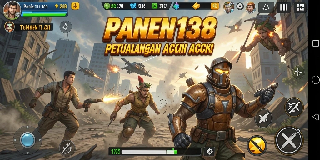 Screenshot menunjukkan gameplay seru dalam PANEN138 dengan aksi mendebarkan.
