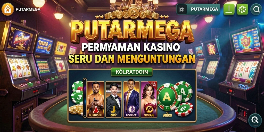 Gameplay mendebarkan di PUTARMEGA dengan berbagai pilihan permainan Kasino.