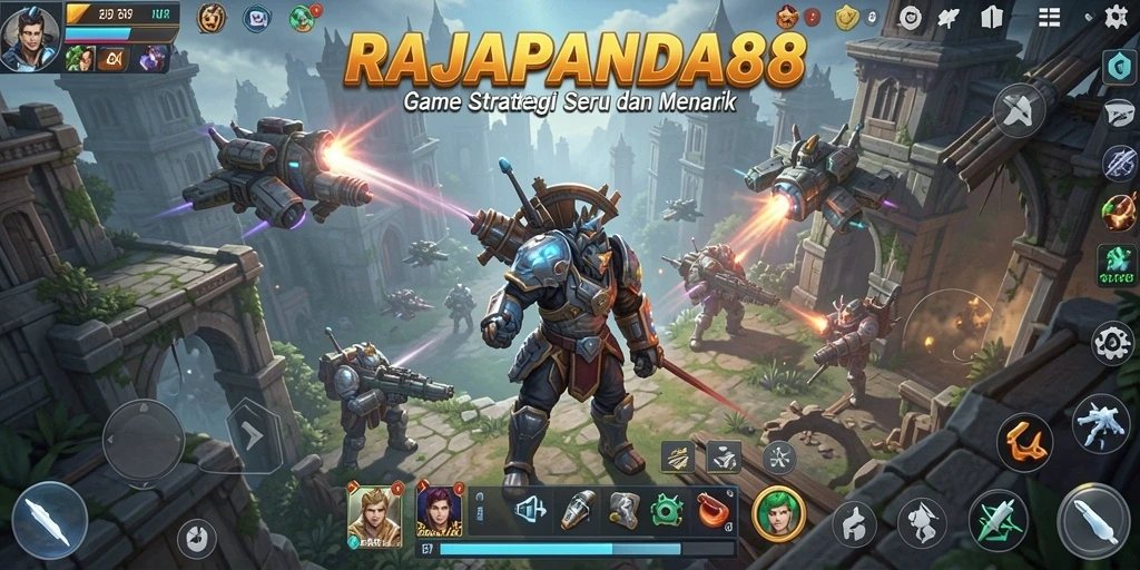 Tampilan gameplay menarik dalam RAJAPANDA88 dengan aksi strategi memukau.