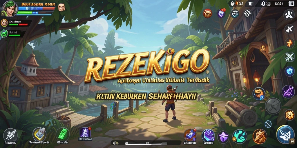 Tampilan utama REZEKIGO dengan fitur-fitur utility yang mudah diakses.