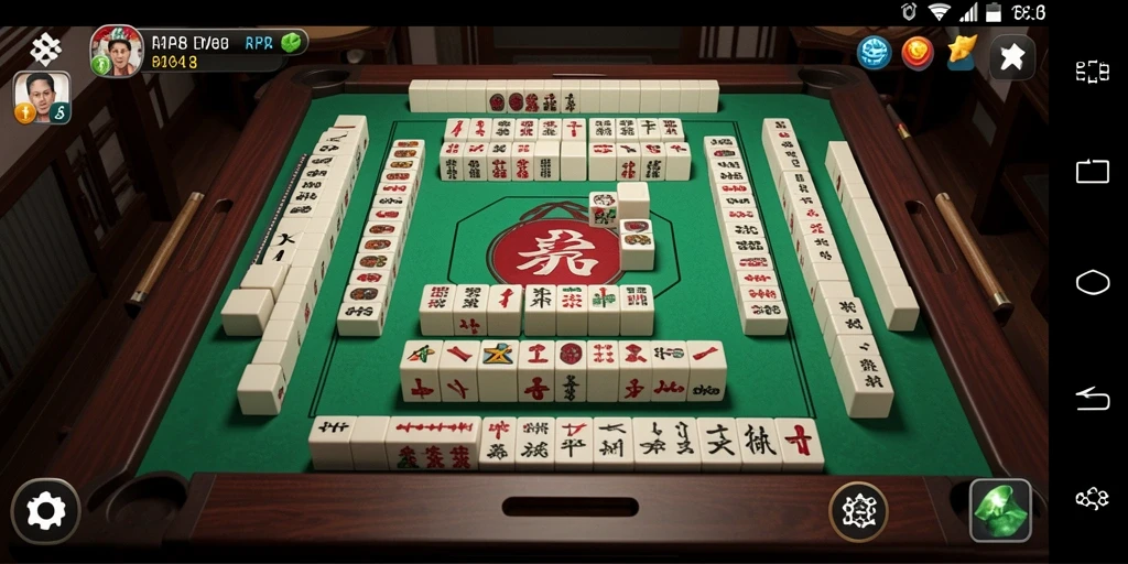 Tampilan menarik dari gameplay Mahjong di RP8.