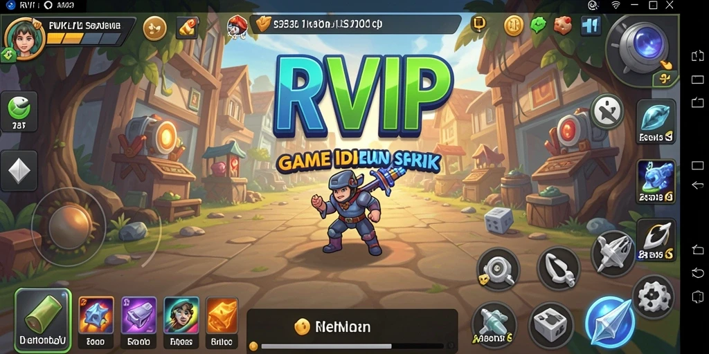 Tampilan gameplay RVIP yang menarik dengan elemen Idle yang menenangkan.