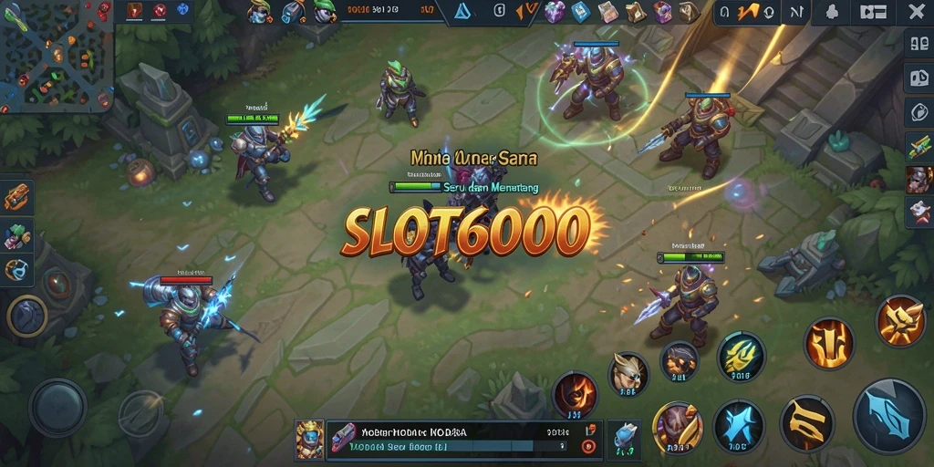 Tampilan seru dari pertempuran di SLOT6000 dengan hero yang beraksi.