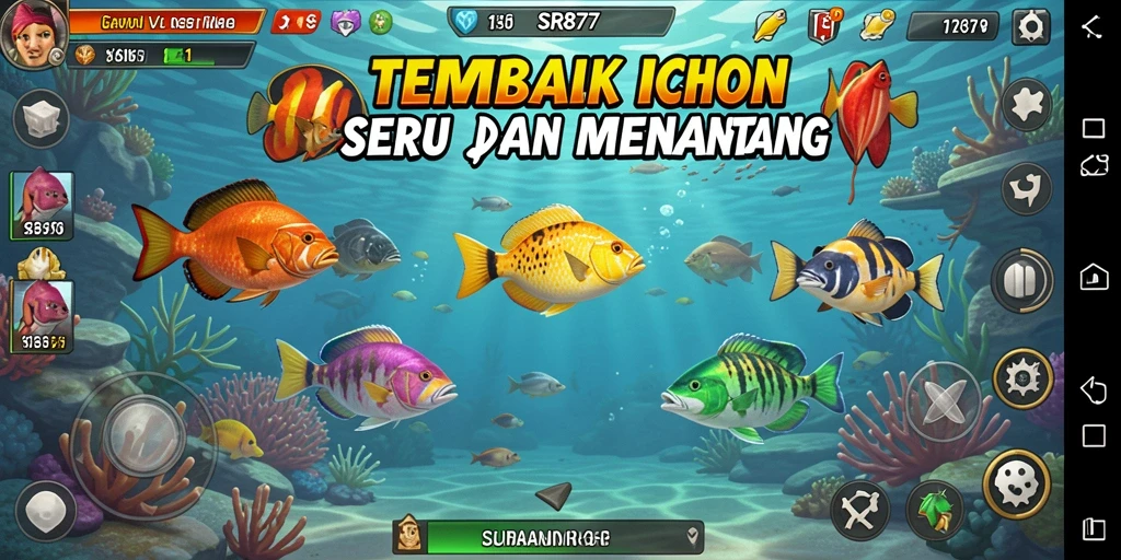 Tampilan menarik dari gameplay Tembak Ikan yang mendebarkan.