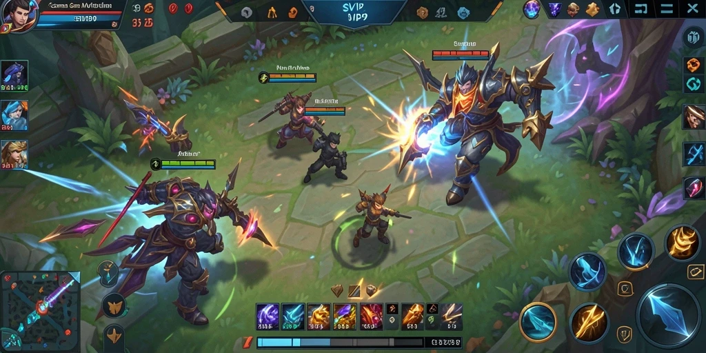 Tampilan atraktif gameplay seru dalam SVIP9.
