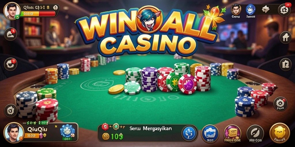 Tampilan gameplay menarik dari WINALLCASINO QiuQiu.