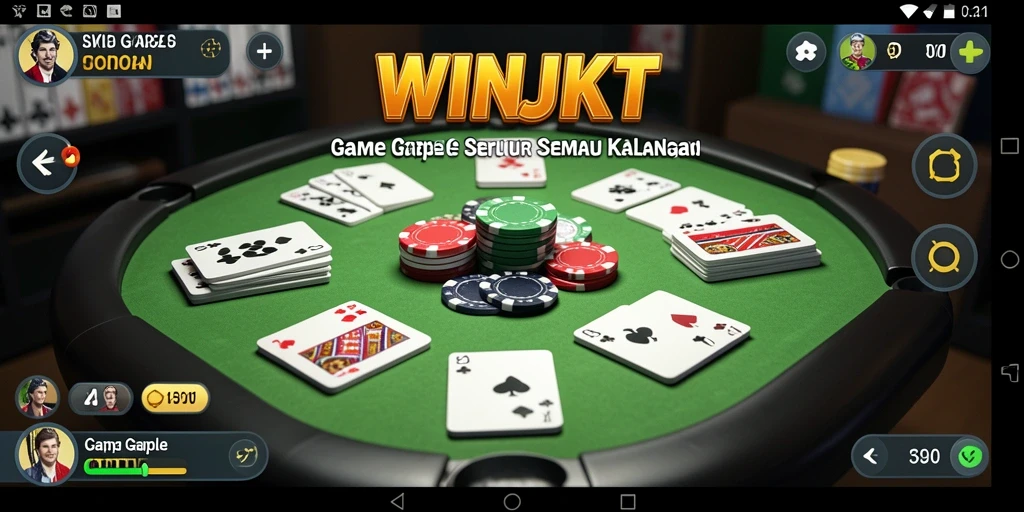 Tampilan menarik dari gameplay Gaple di WINJKT.