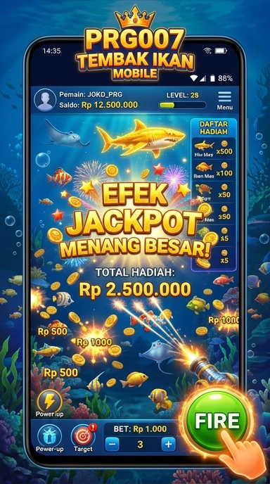 Tampilan antarmuka utama prg007 yang menarik dan mudah digunakan.
